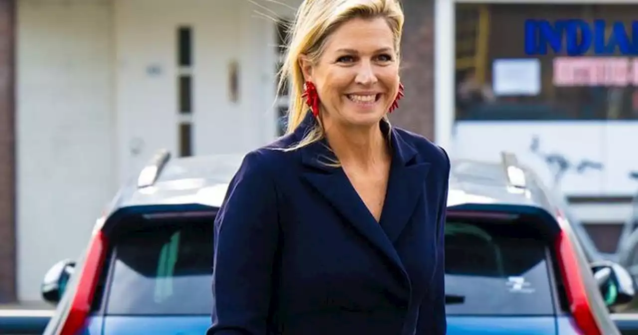 Máxima der Niederlande: Im eleganten Einteiler lenkt sie den Fokus auf ihre Accessoires