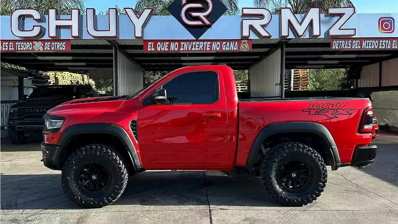 Someone Turned A Ram 1500 TRX Into The Shortest And Most Badass Single-Cab Truck Ever