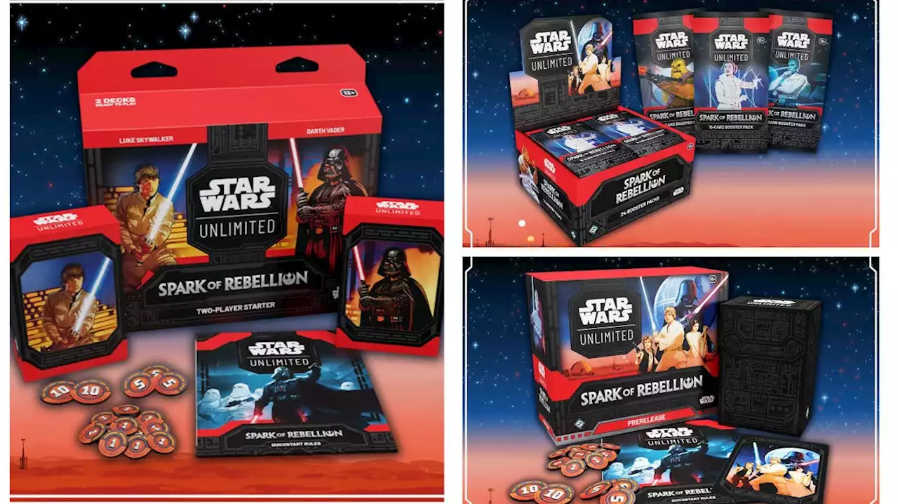 Star Wars: Unlimited TCG Spark of Rebellion Products and Pricing Unveiled