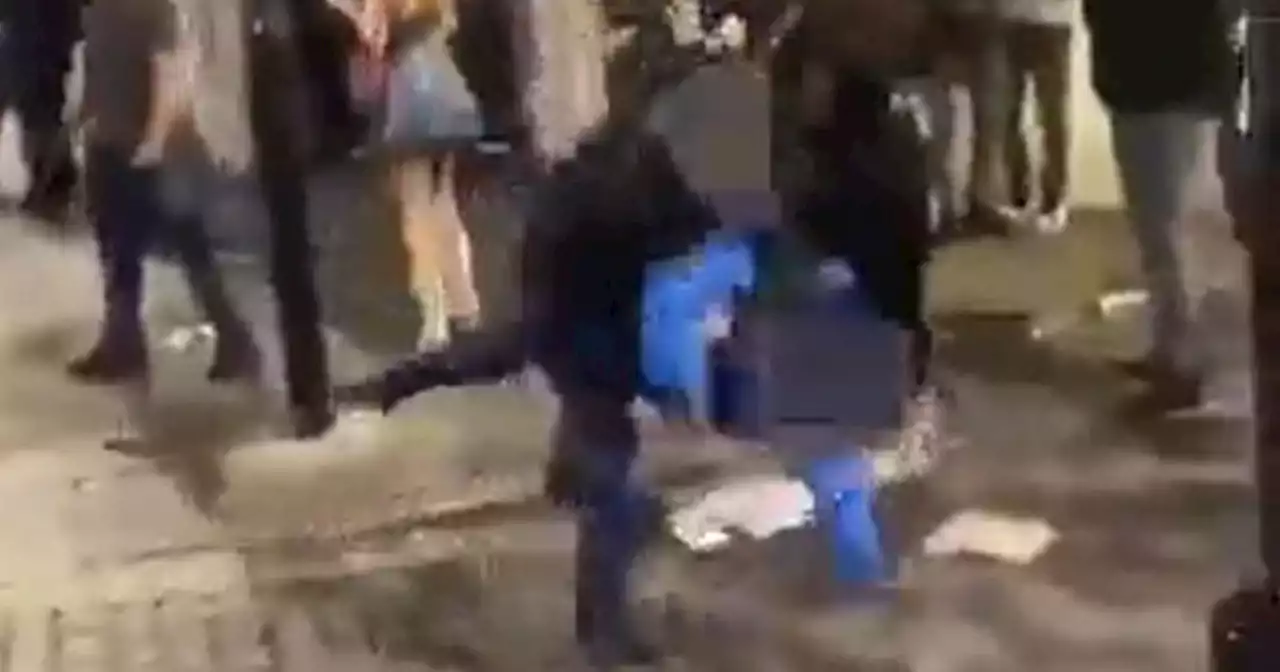 Woman kicked in the head in sickening mobile phone footage