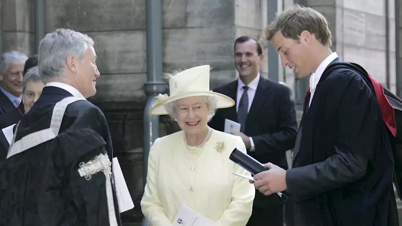 Why the Queen stayed longer than planned at grandson Prince William's university graduation party