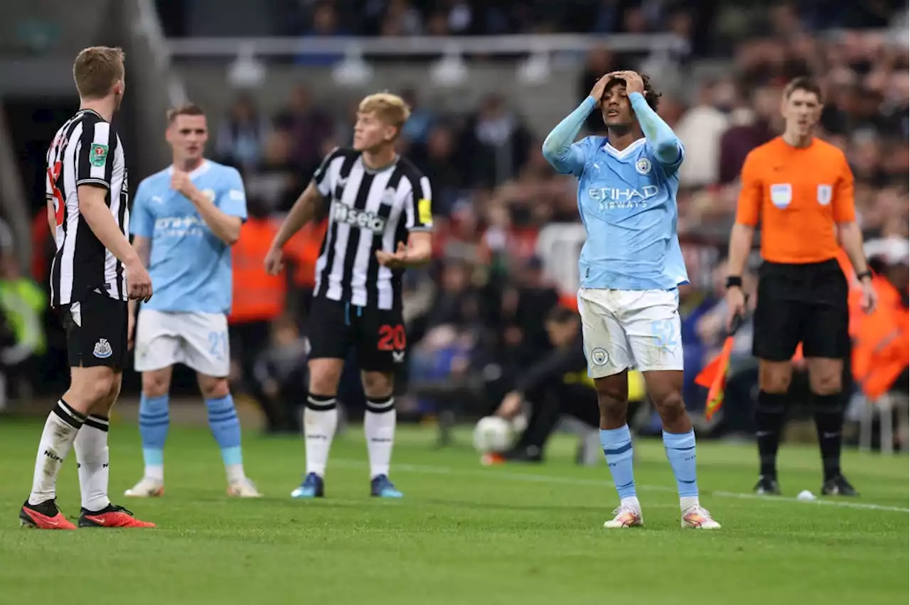 Newcastle send Man City crashing out of Carabao Cup