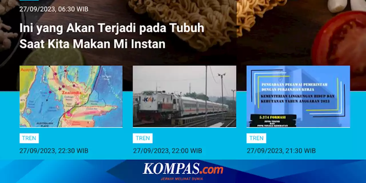 [POPULER TREN] Efek Makan Mi Instan | Jalan Kaki Ampuh Turunkan Gula Darah