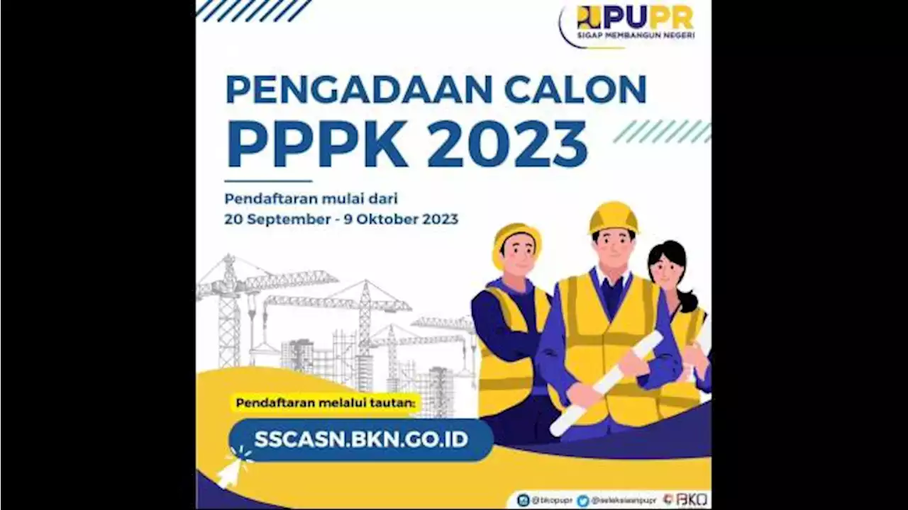 Link PDF 3.000-an Formasi PPPK 2023 Kementerian PUPR untuk Lulusan SMK dan SMA-IPA