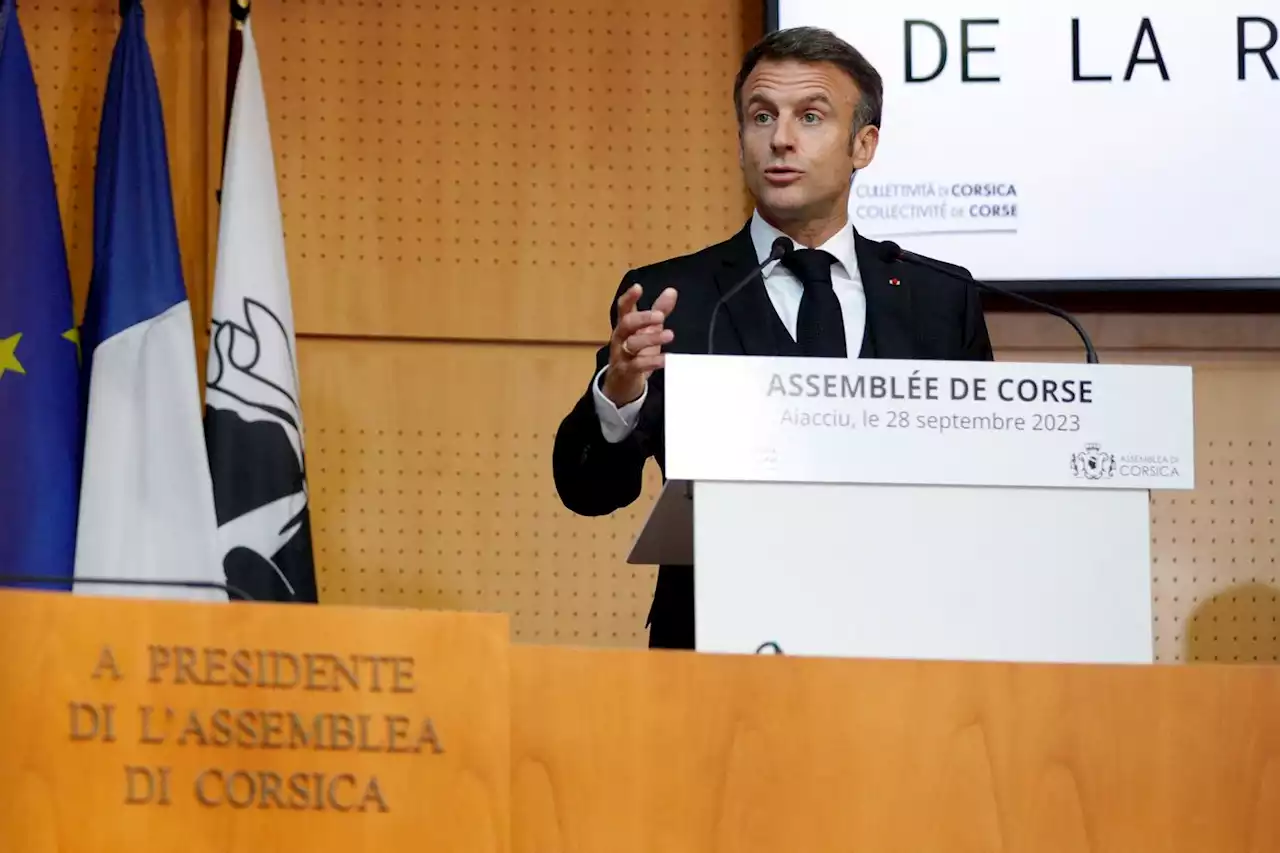 Corse : Macron propose une autonomie « ni contre l’État ni sans l’État »