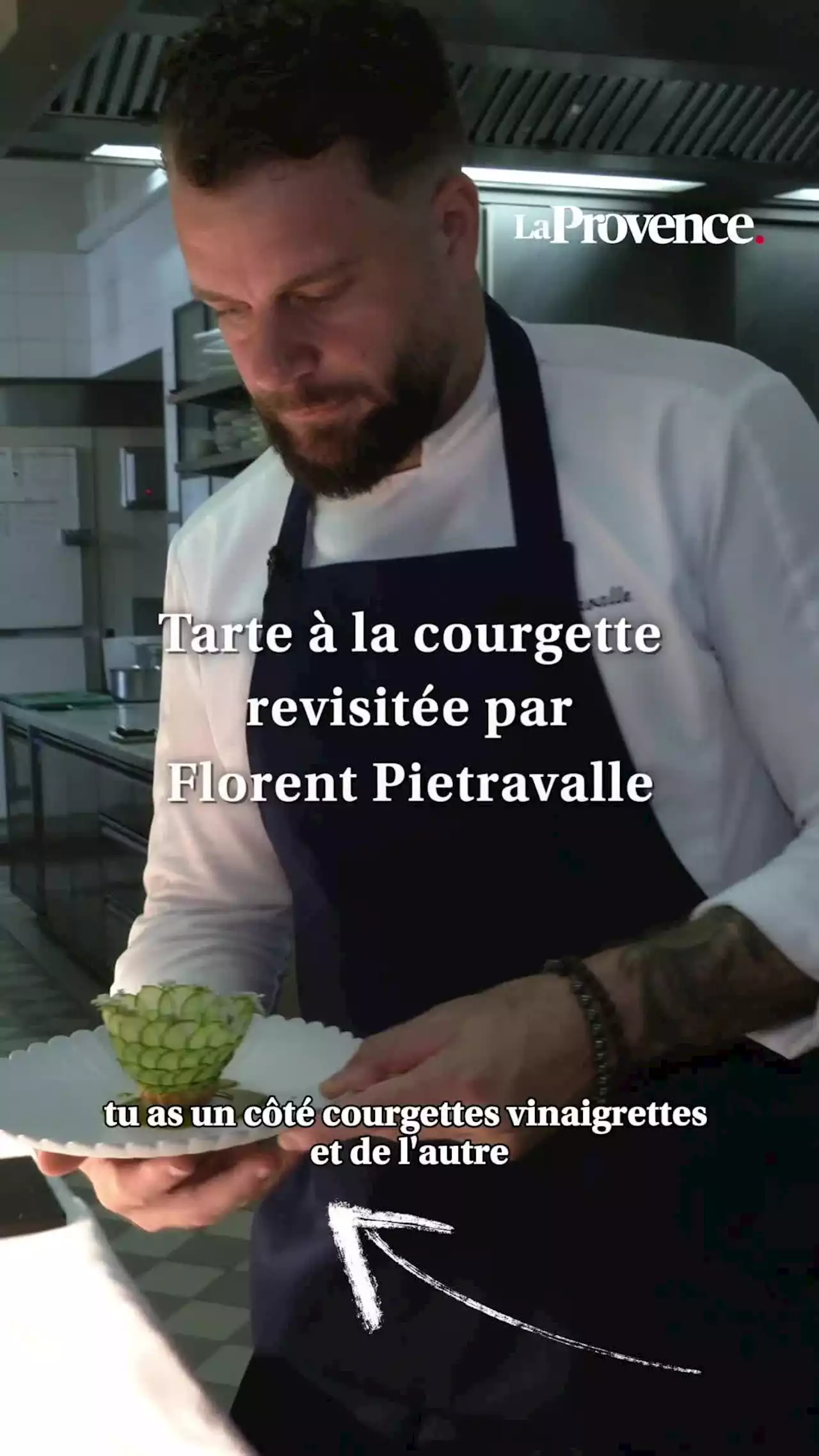 La recette de la tarte à la courgette revisitée par Florent Pietravalle