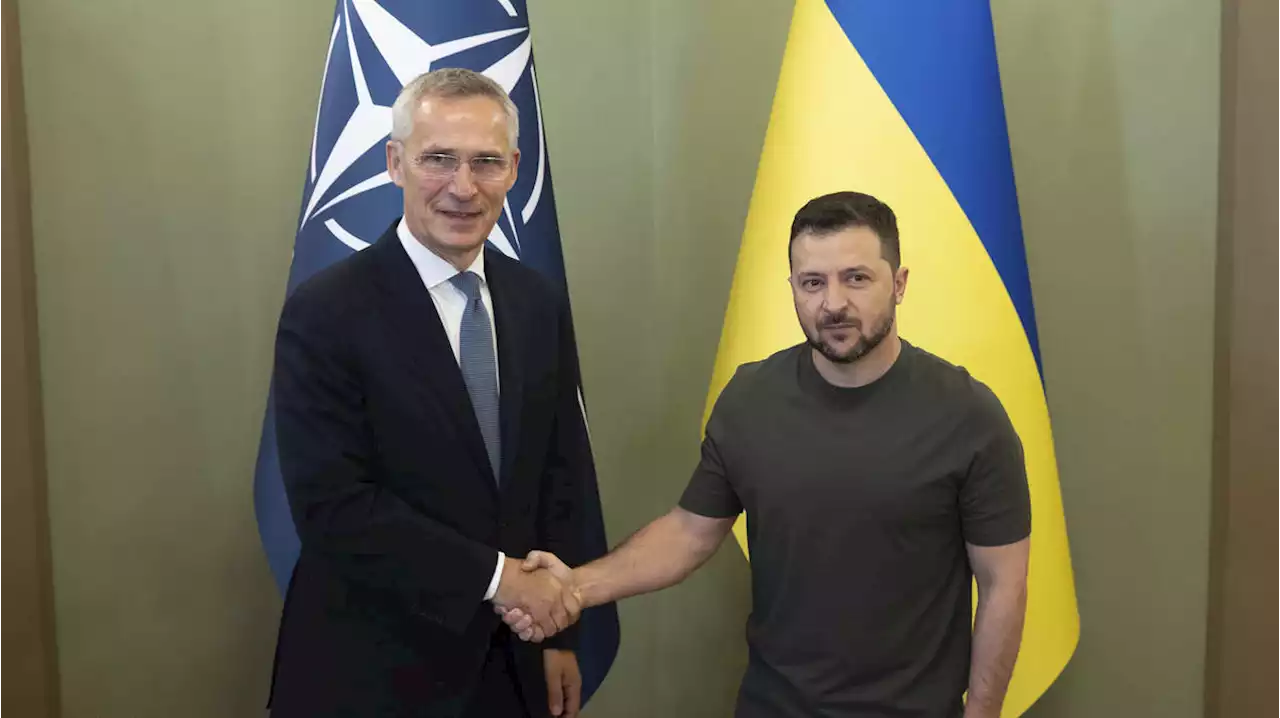 Nato chief meets Zelensky to discuss defence needs in Ukraine