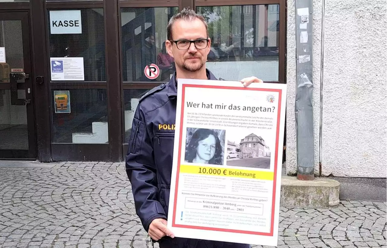 Mordfall Christa Mirthes: Polizei hofft mit Plakataktion in Schwandorf auf neue Hinweise