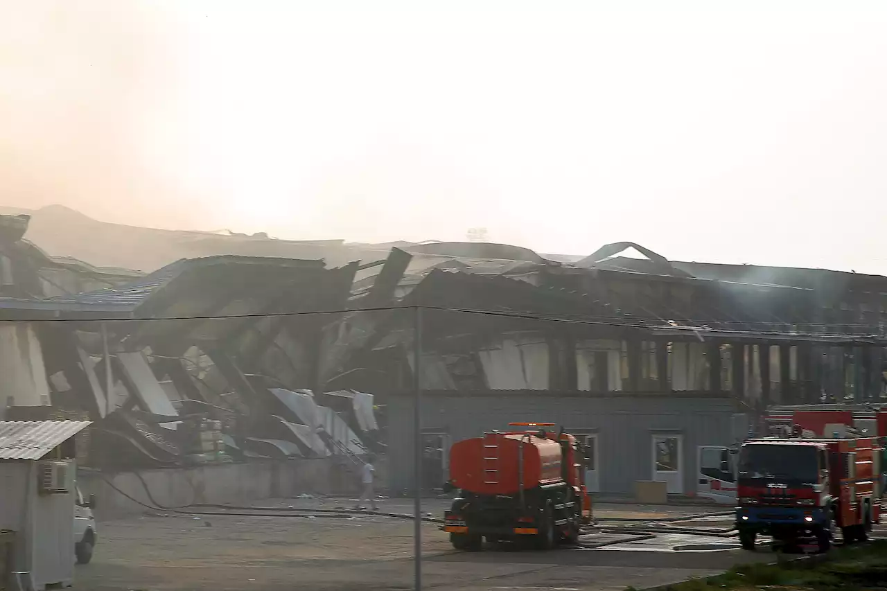 Videos show colossal fireball after explosion at customs warehouse