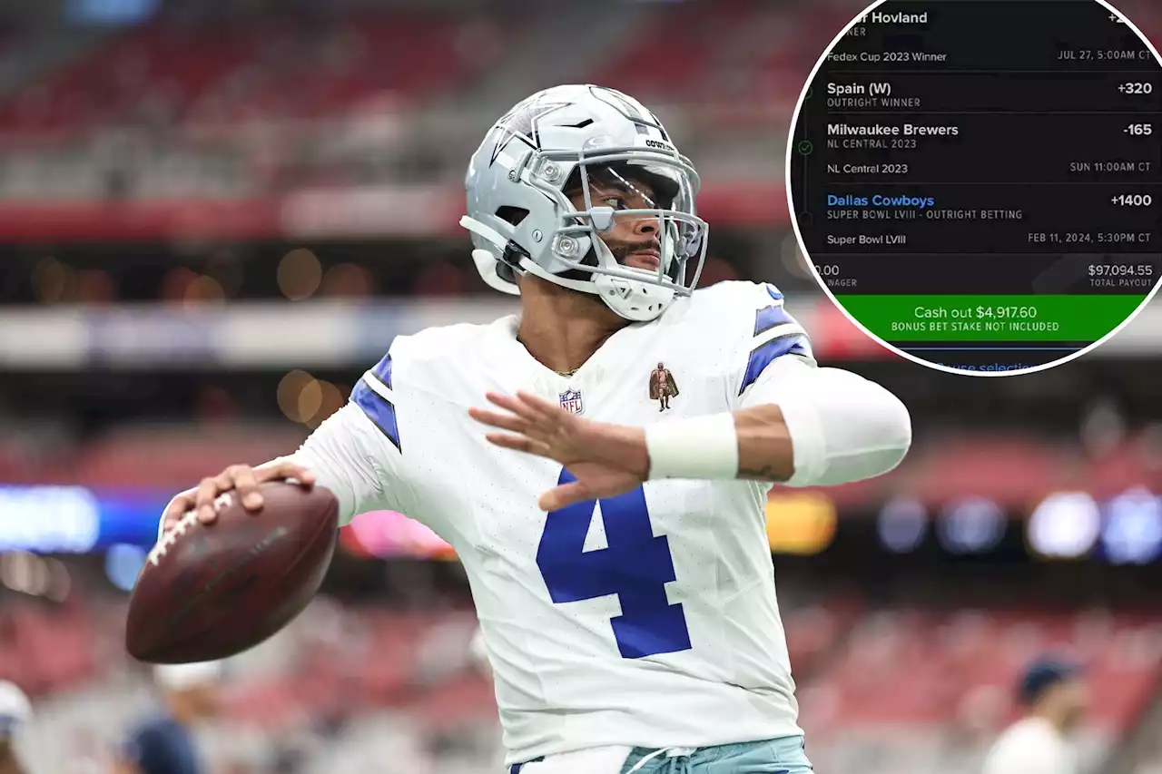 NFL bettor mulling $97K cash-out decision on Cowboys to win Super Bowl