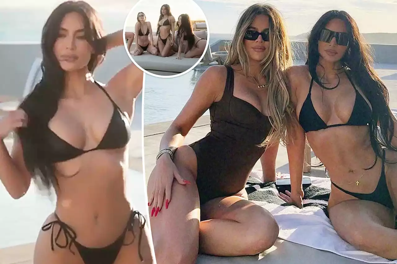 Kim, Kylie, Kendall and Khloé pose for bikini ‘thirst traps’ in ‘The Kardashians’ Season 4 premiere