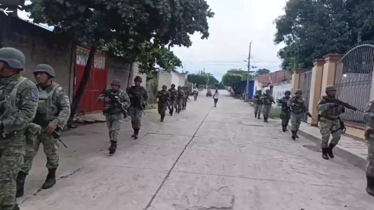 Desplegaron a 500 militares en Frontera Comalapa, pero se fueron a las tres horas (Video)