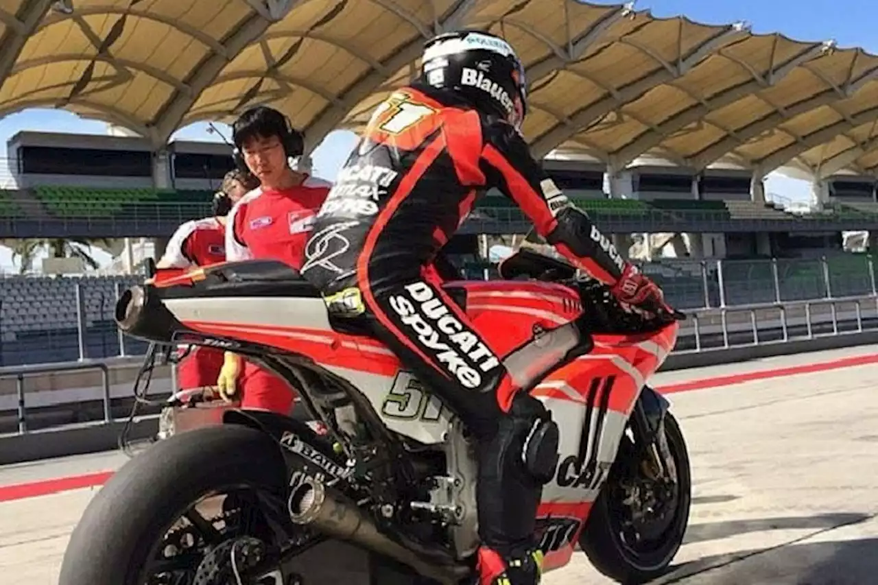 Ducati-Test mit Pirro: Wenigstens beim Testen Erster