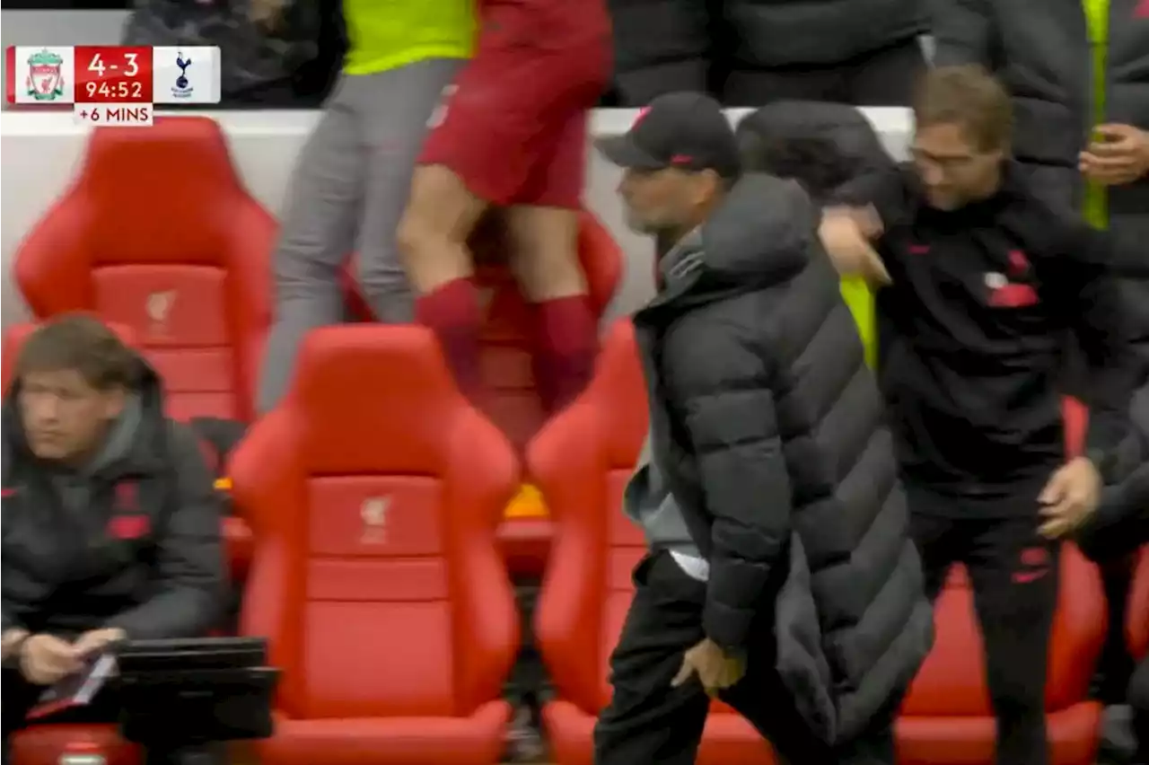 Crazy Liverpool win vs Spurs cost Klopp £75k and hamstring as footage shows wild scenes