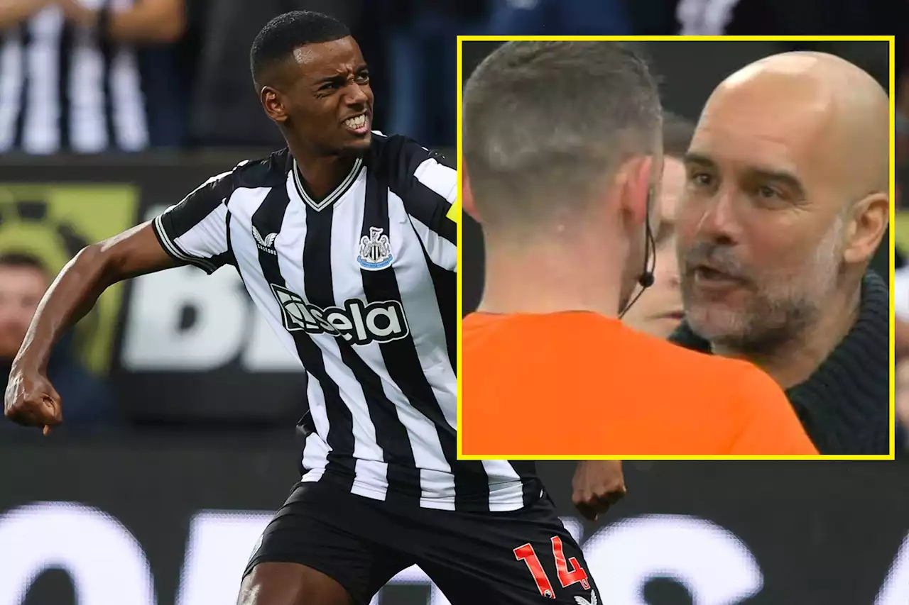 Pep Guardiola fumes at referee as Newcastle knock Man City out the Carabao Cup