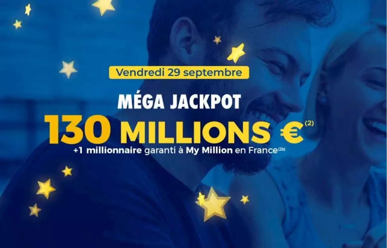 Tirage EuroMillions FDJ : Un méga jackpot de 130 millions d'euros à gagner