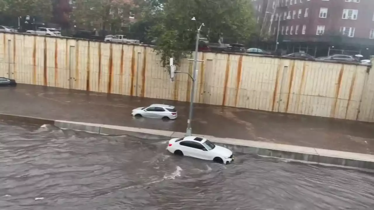 How much rain fell in New York City, New York, New Jersey, and Connecticut