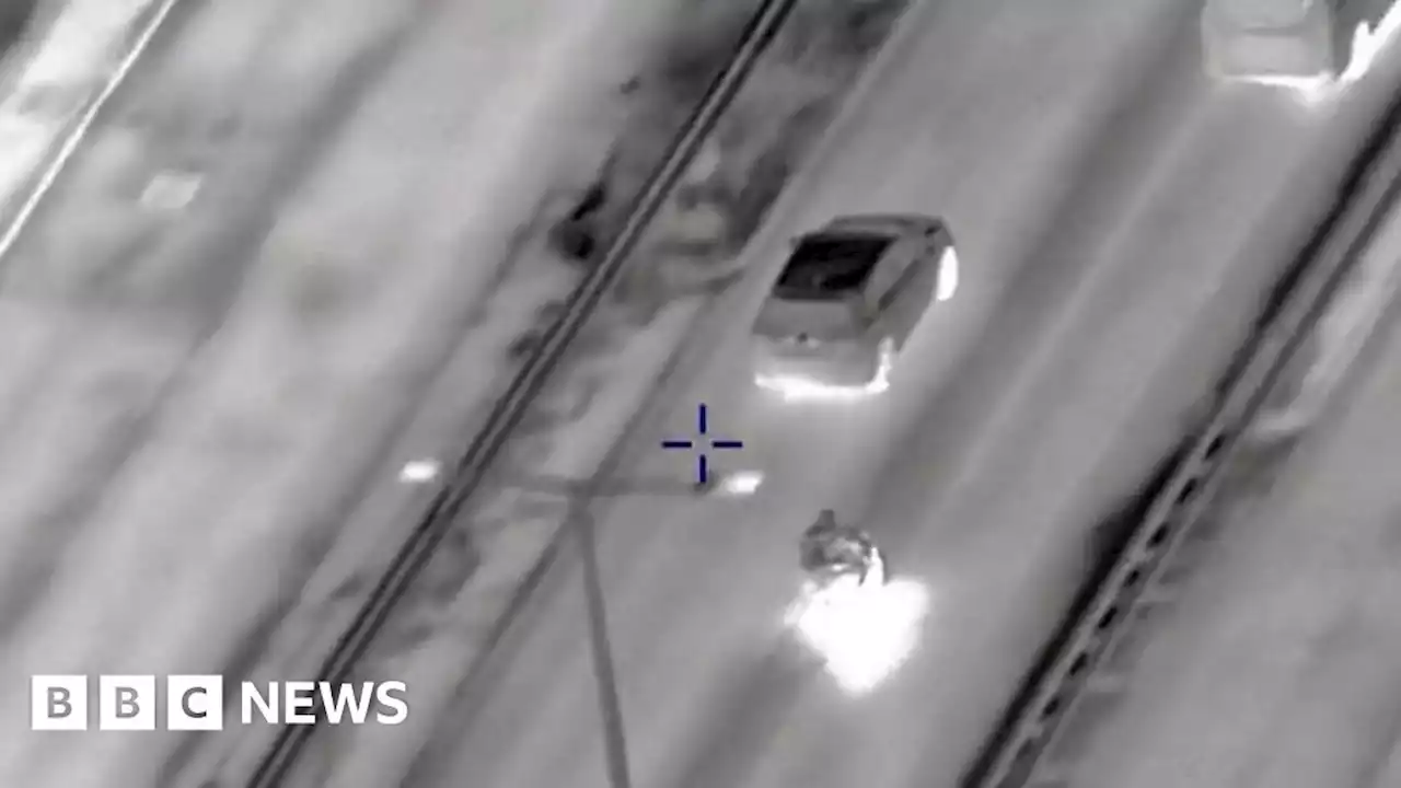 Watch: Motorcyclist leads police on 110mph chase