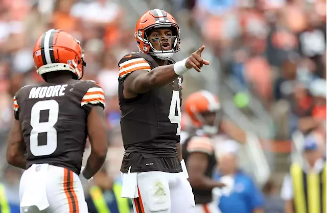 Browns QB Deshaun Watson sitting out with shoulder injury; rookie  Thompson-Robinson starts vs Ravens – KXAN Austin