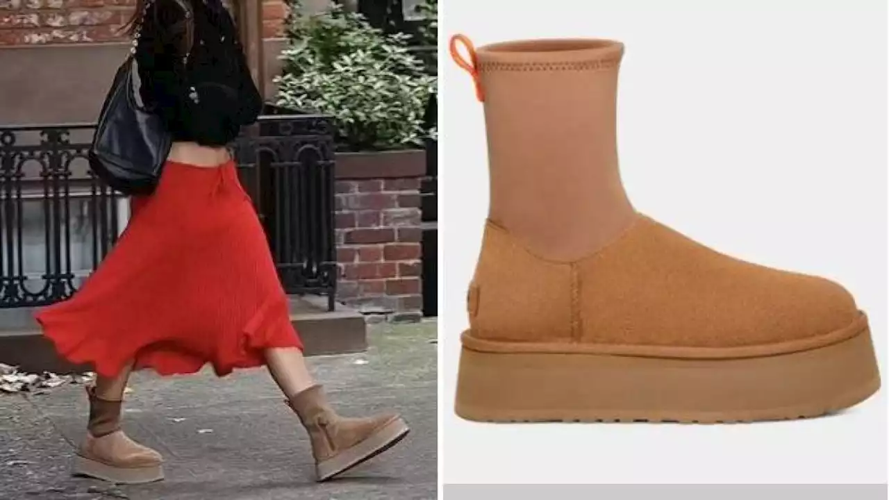 Il ritorno degli Ugg, gli stivali con il pelo sono i preferiti da Emily Ratajkowski