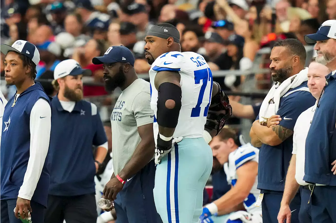 Cowboys LT Tyron Smith (knee) out vs. Patriots; Zack Martin, Tyler Biadasz questionable