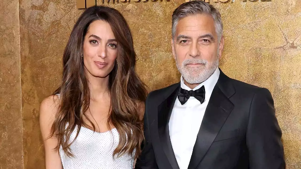 George and Amal Clooney Channel Bride and Groom Glamour on Red Carpet