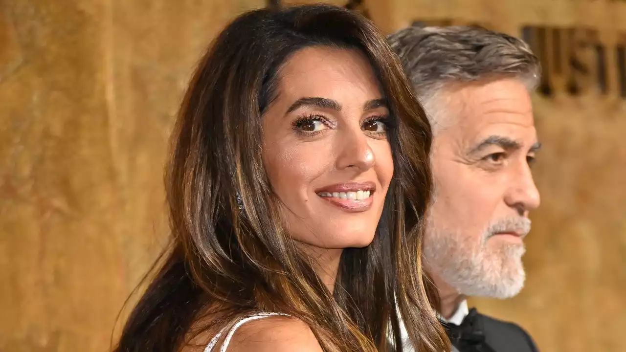 Amal Clooney Looked Like a Versace Bride at the Clooney Foundation Gala