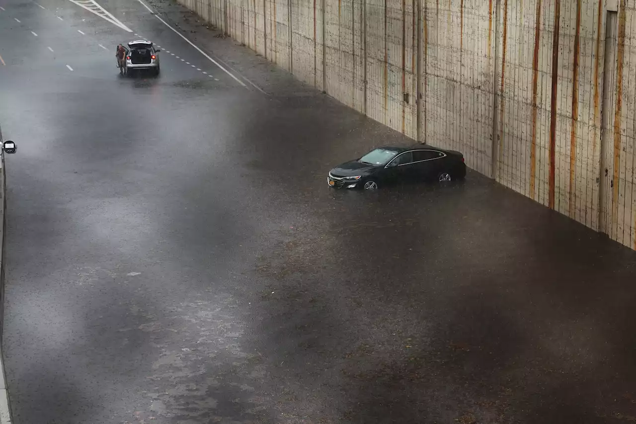 Storm Floods NYC Streets, Subway In Rush-Hour Mess