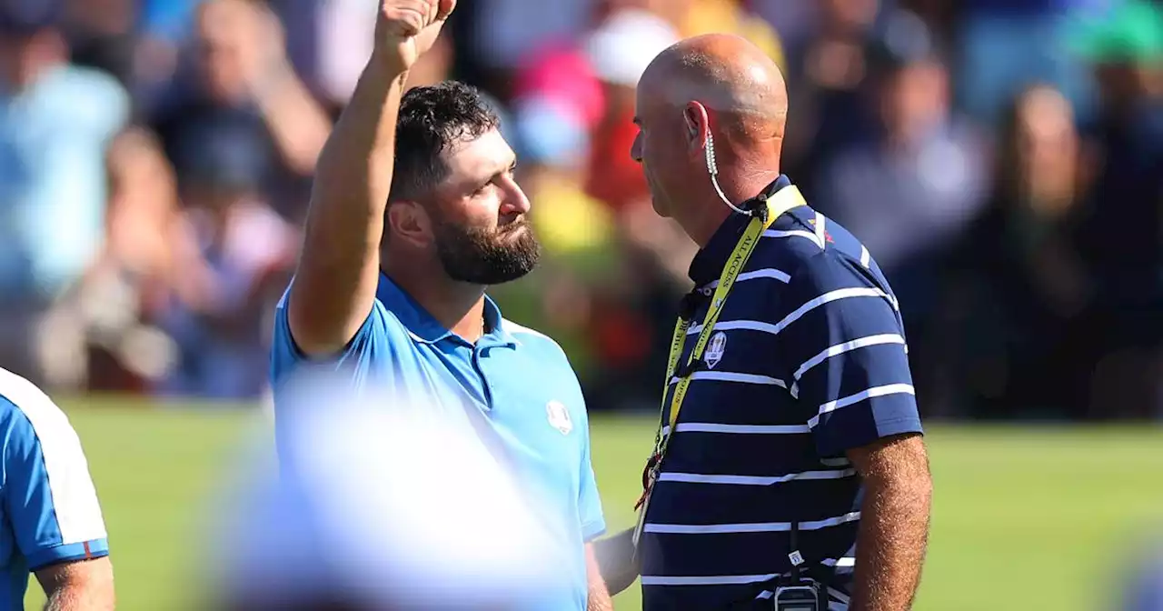 Jon Rahm and Tyrrell Hatton claim first point as Europe dominate USA in Rome