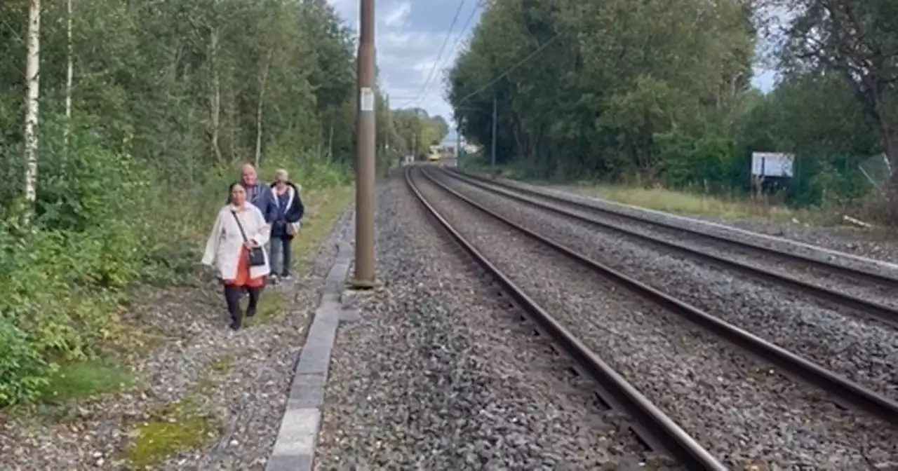 Passengers told to evacuate tram and walk along tracks after Metrolink incident