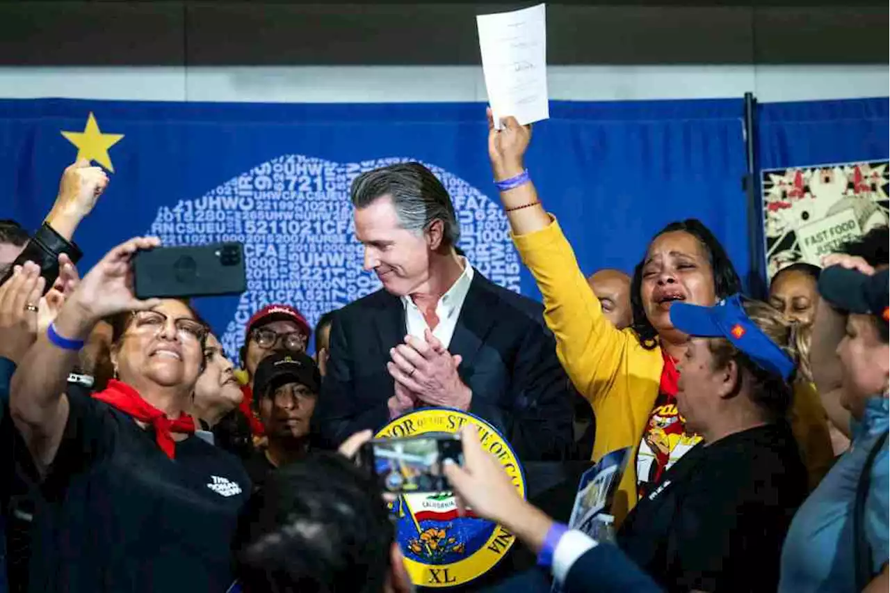 In LA, Gov. Newsom signs bill boosting fast-food worker wages, conditions