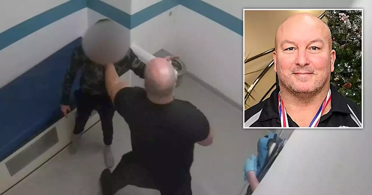 Shocking moment officer grabs domestic abuse victim suffering from PTSD