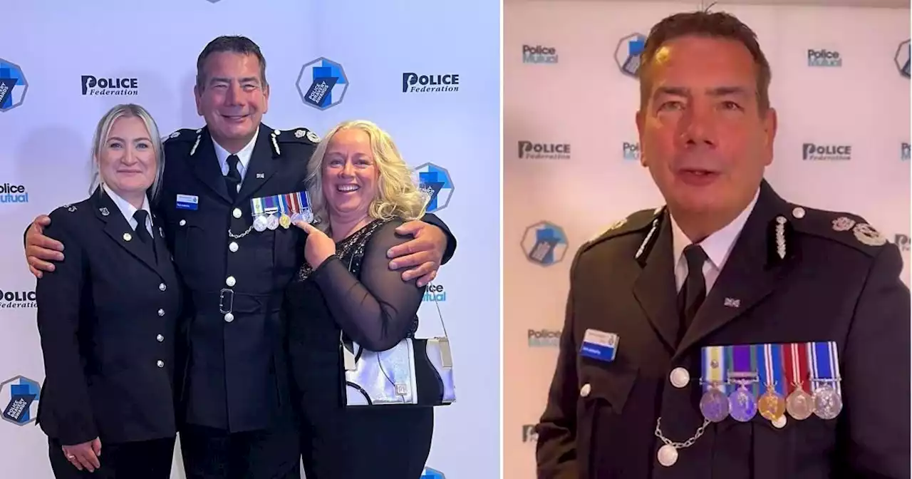 Top police officer 'wore medal for war that he couldn't possibly have fought in'