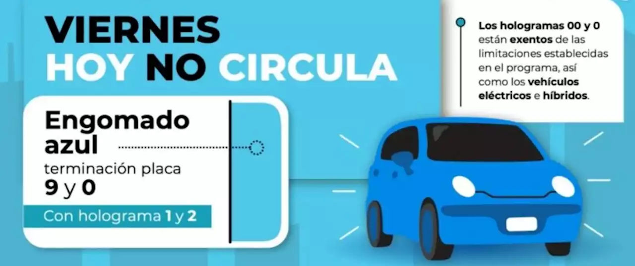 Hoy no circula Edomex: cuáles autos descansan| 29 de septiembre