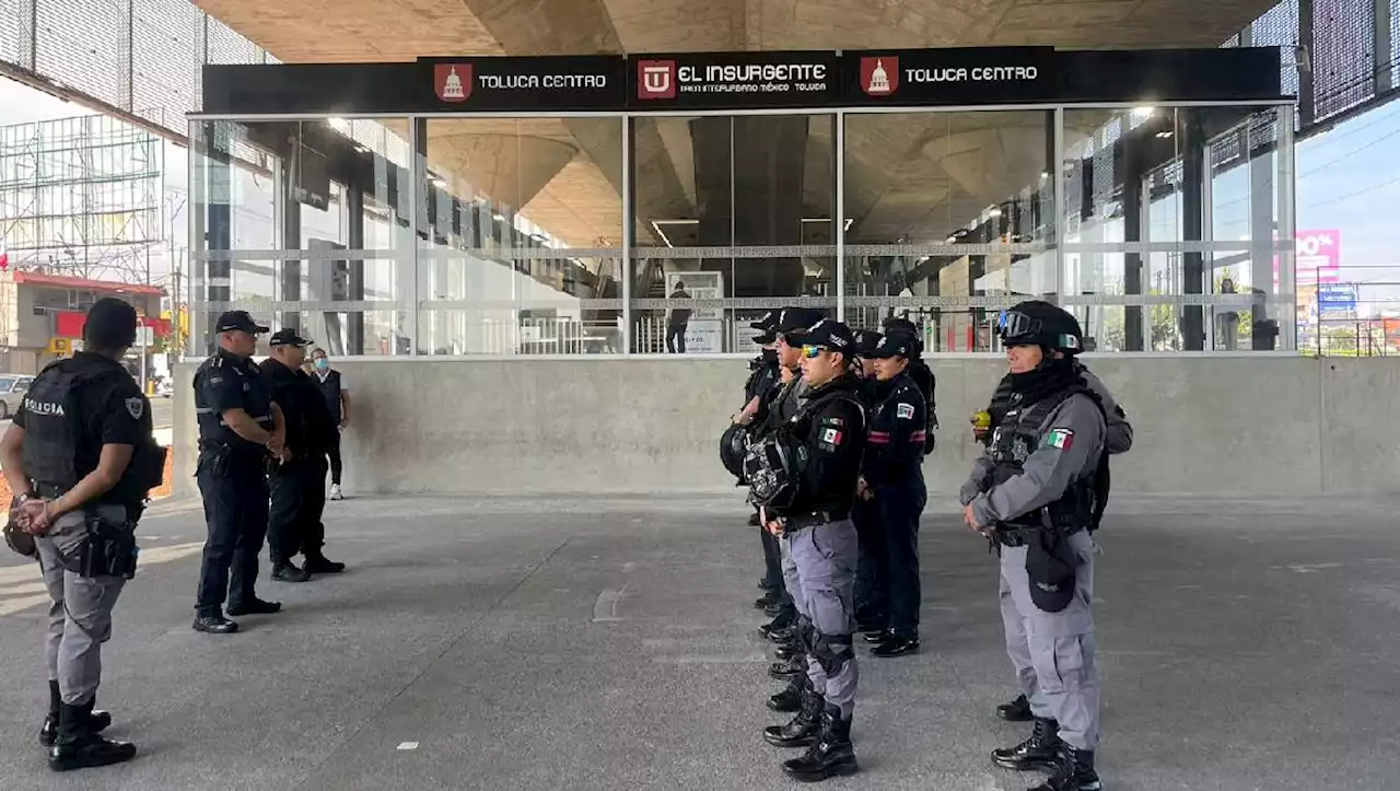 refuerzan seguridad-del-tren Méxio-Toluca-tras-riña-ambulantes