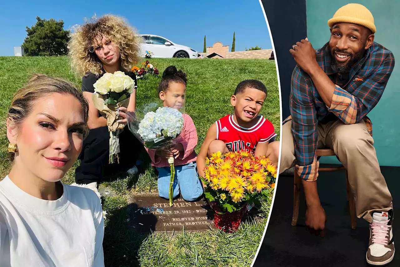 Stephen ‘tWitch’ Boss’ widow posts graveside photos with kids on his birthday