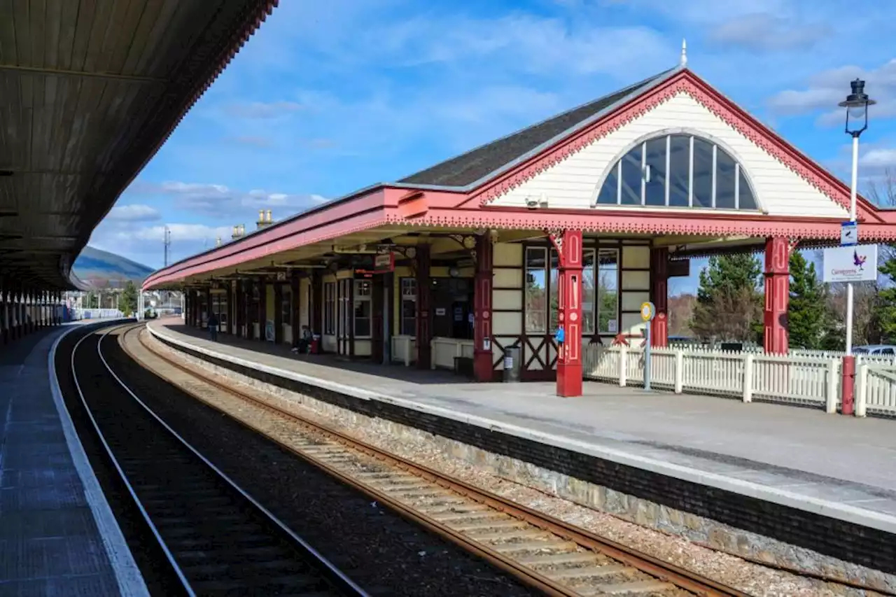 Two people in hospital after trains collide at Aviemore station