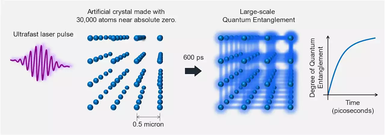 Ultrafast quantum simulation of large-scale quantum entanglement