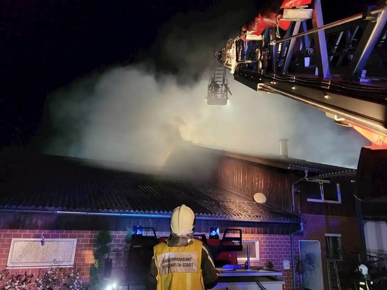 Kurzschluss führte zu Feuer im Gstach-Hof