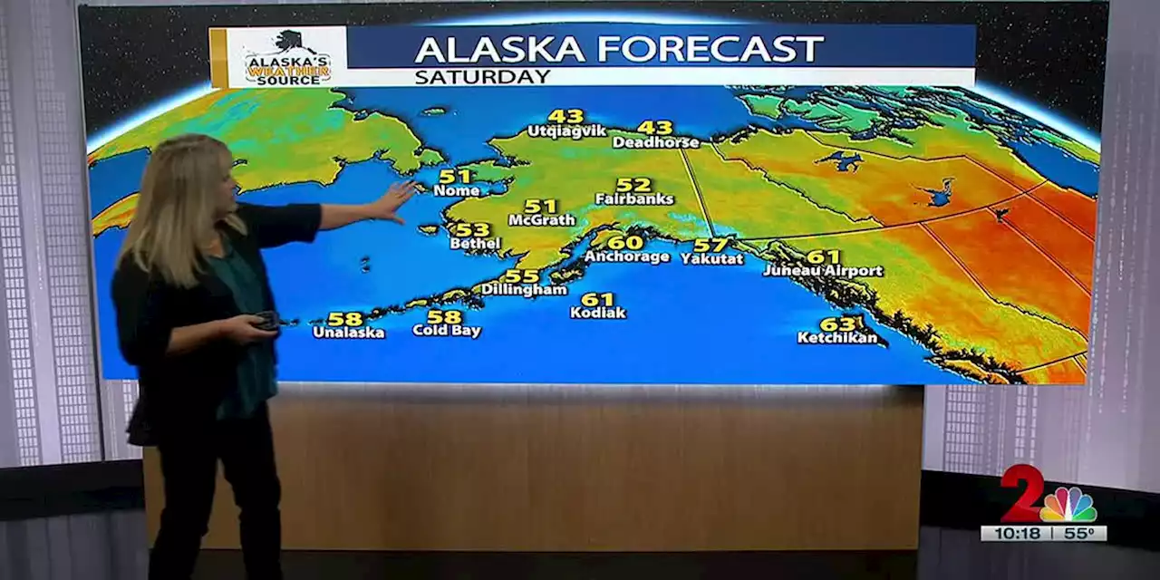 Active weather across Alaska and the first snow of the season