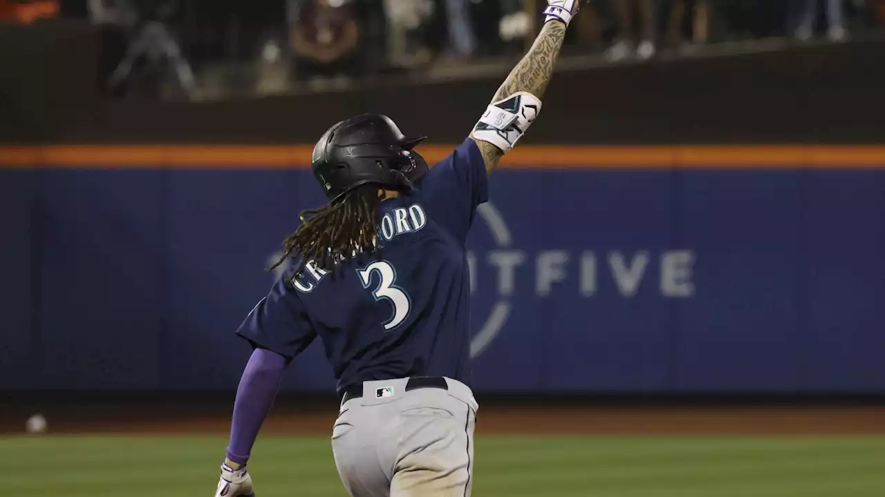 Crawford's tiebreaking homer in 9th lifts 1st-place Mariners to 8-7 win over Mets