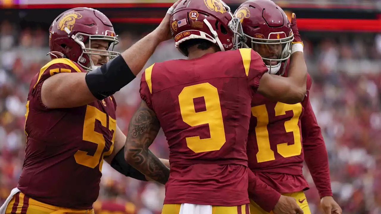 Heisman winner Caleb Williams throws 5 TD passes and No. 6 USC routs Nevada 66-14