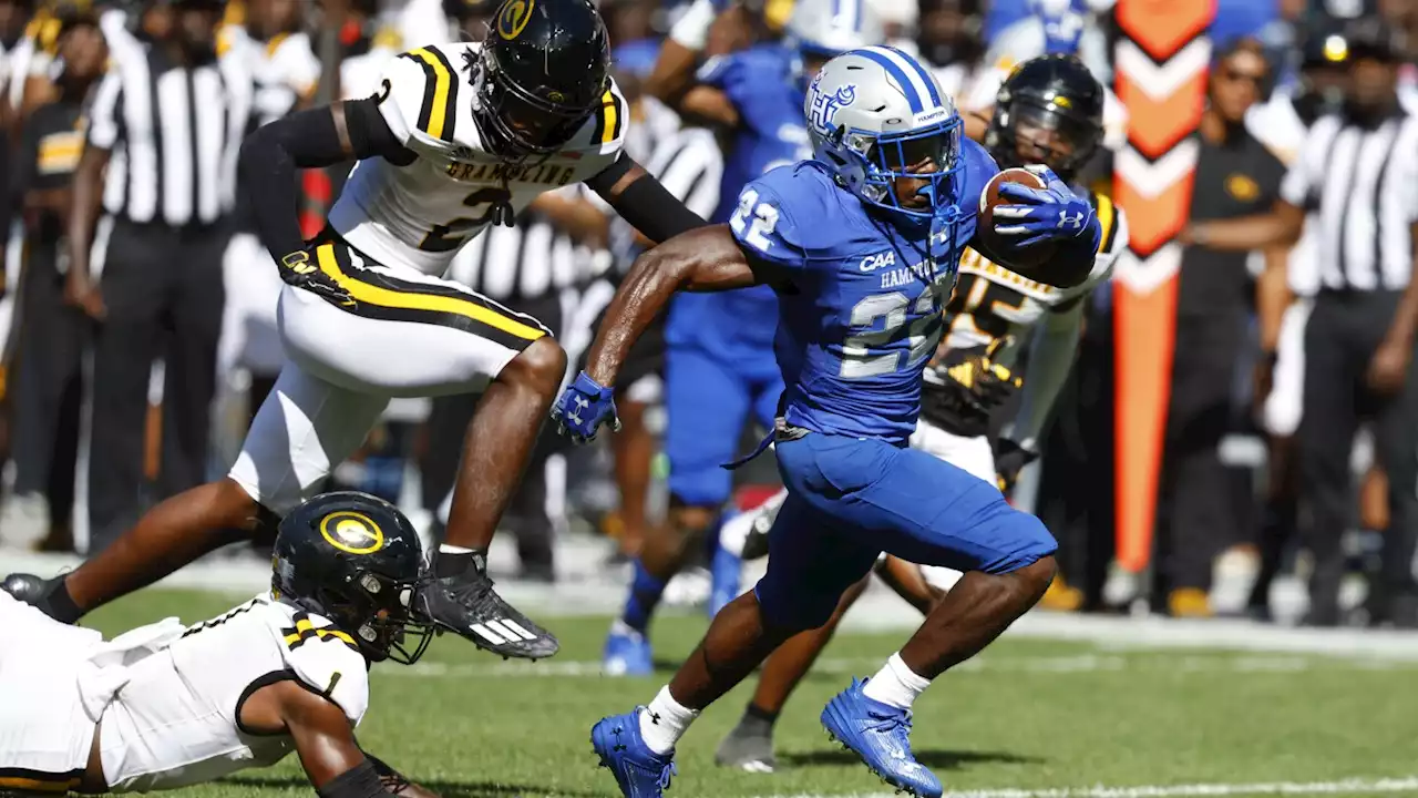 Zellous scores 4 TDs, Hampton holds off Grambling 35-31 in inaugural HBCU Brick City Classic