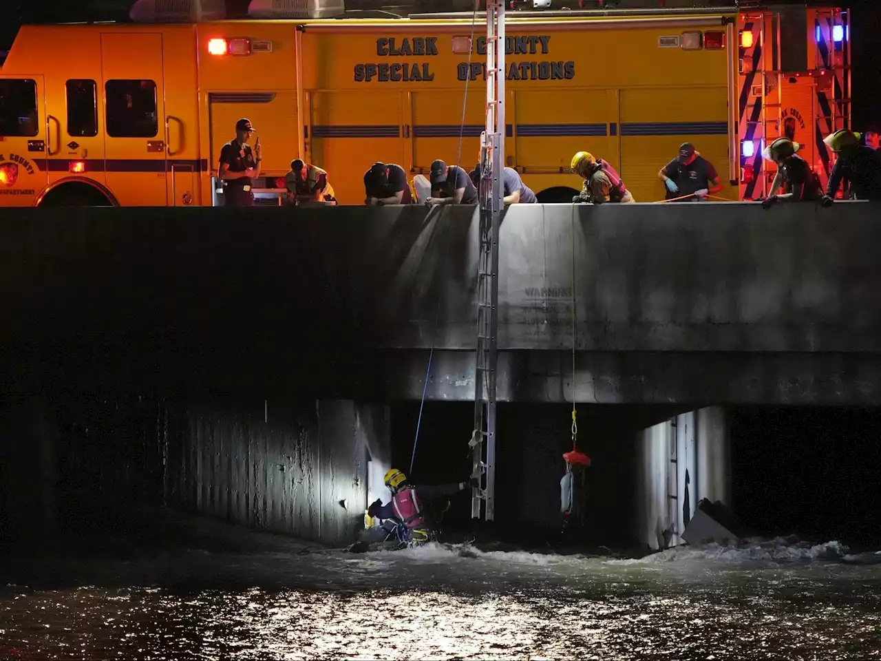 Las Vegas drying out after 2 days of heavy rainfall that prompted water rescues, possible drowning