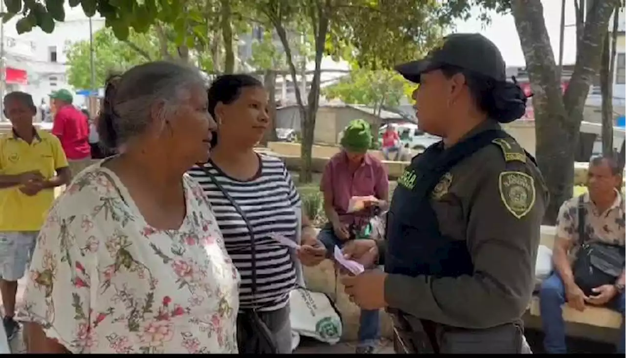 Policía se toma el comercio en Sincelejo para prevenir delitos