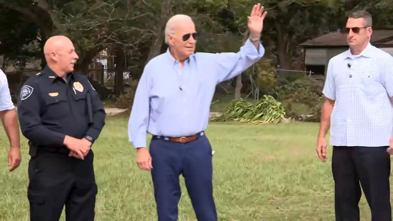 Joe Biden visita Florida tras el paso del huracán Idalia