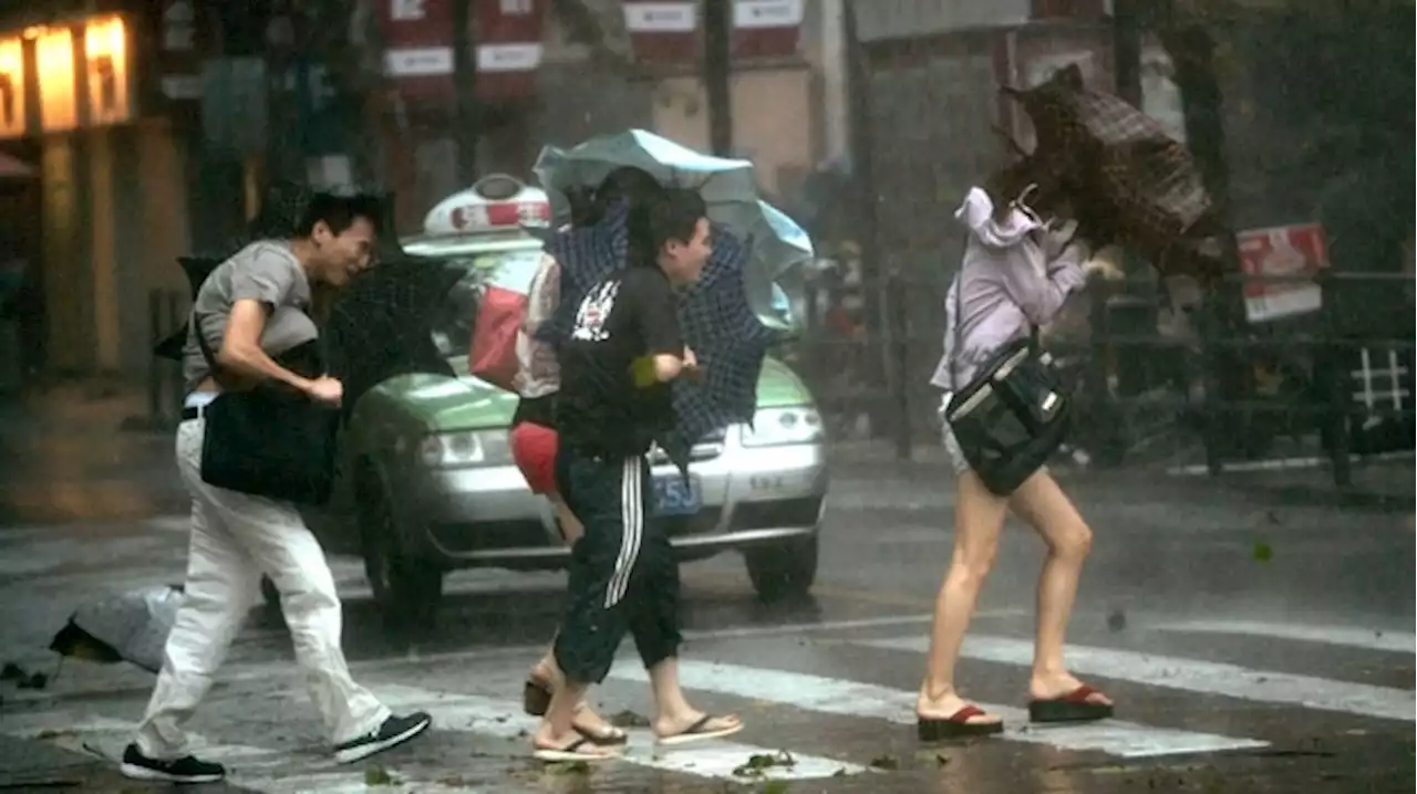 Taiwan suspends work, transport and classes as Typhoon Haikui slams into the island