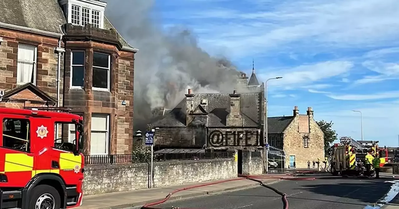 Huge blaze breaks out at nightclub in Scots town as public warned to avoid area