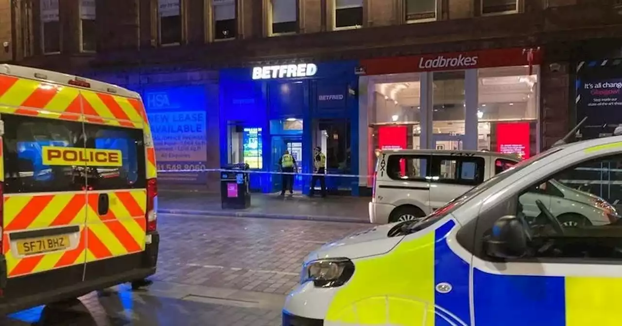 Police officer raced to hospital after incident outside Glasgow Central