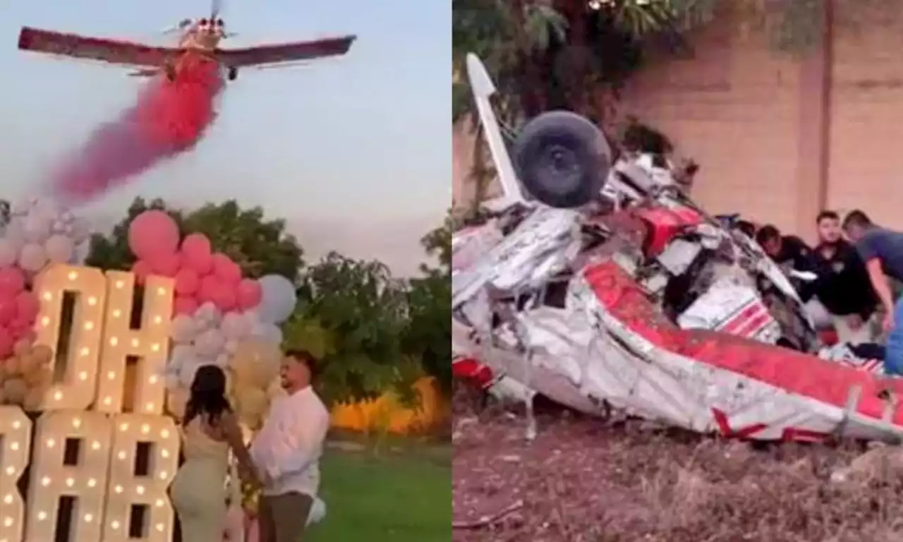 (Video) Revelación de género terminó en tragedia: avioneta se chocó y murió piloto